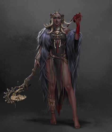 ArtStation - Voodoo Sorcerer Voodoo Character, Fantasy Map Making, Mtg Art, Fantasy Rpg, Fantasy Inspiration, Female Character Design, Medieval Fantasy, Fantasy Character Design, Character Concept