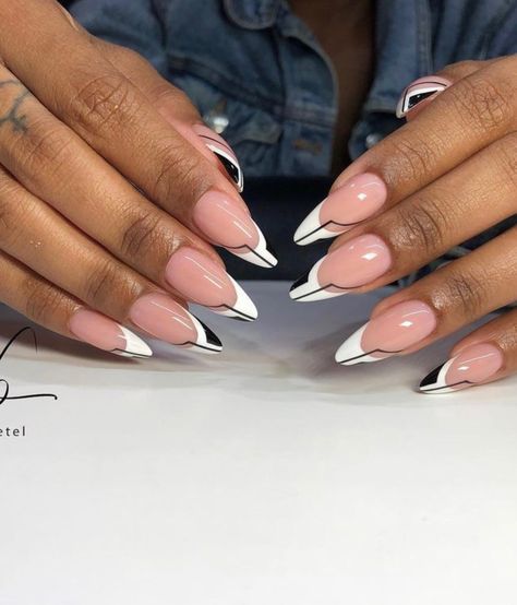 Nail Appointment, Shaped Nails, Classy Acrylic Nails, Pretty Nail Art Designs, Almond Acrylic Nails, White Nail, Almond Shaped, Get Nails, Oval Nails