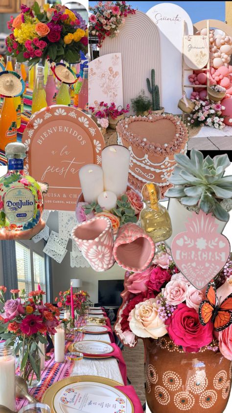 Mexican Bridal Shower Ideas, Mexican Wedding Centerpieces, Mexican Wedding Decorations, 50th Birthday Themes, Mexican Inspired Wedding, Mexican Bridal Showers, Mexican Baby Shower, Mexican Themed Weddings, Moms 50th Birthday