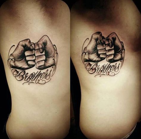 Small Brother Tattoos, Brother Tattoo For Men Small, Friendship Tattoos For Guys, Matching Brother Tattoos For Men, Brother Tattoo For Men, Matching Brother Tattoos, Bro Tattoos, Brotherhood Tattoo, Brother Tattoo