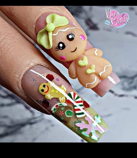 3d Nail Designs Christmas, 3d Christmas Nails, Cute Valentines Day Nails, Beach Nails Art, Barbie Pink Nails, Beach Nail Art, 3d Nail Designs, 2023 Nail, 3d Nail Art Designs