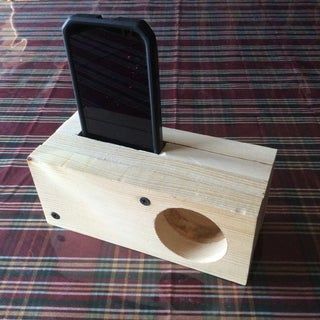 Android Passive Amplifier Speaker : 6 Steps (with Pictures) - Instructables Wooden Cell Phone Speaker Diy, Diy Phone Speaker Amplifier, Wooden Speaker Box Design, Passive Phone Speaker, Wood Phone Speaker, Cell Phone Speaker Amplifier Diy, Wood Speakers Design, Iphone Speaker Wood, Phone Speaker Diy