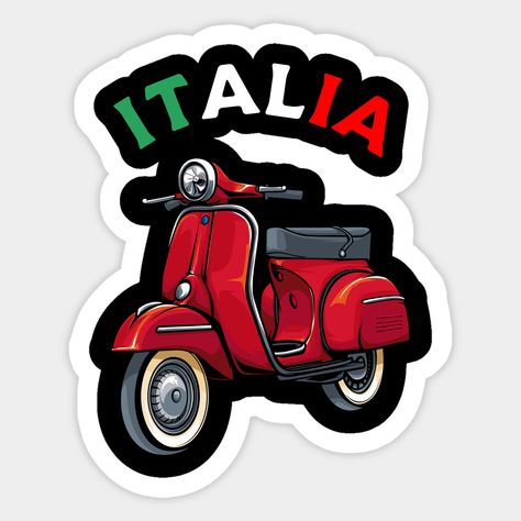 Italian Party Decorations, Moped Bike, Classic Vespa, Small Bridge, Italian Party, Italian Theme, Vintage Vespa, Vespa Scooter, Retro Love