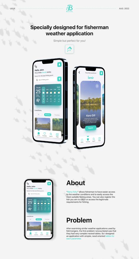 Fishing App, Laundry App Ui Design, Mobile App Wireframe, Weather App Design Desktop, Weather Application, Ux App Design, Weather App, Ui Ux App, Design Ui