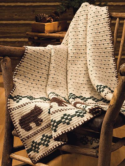 Vestidos Bebe Crochet, Crochet For Beginners Blanket, Crochet Blanket Afghan, Easy Crochet Projects, Manta Crochet, Afghan Patterns, Crochet World, Rustic Lodge, Afghan Pattern