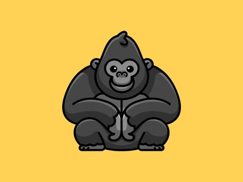 Alfrey Davilla, Gorilla Illustration, Wallpaper Dog Aesthetic, Animals And Pet Supplies, Tata Surya, Dog Tattoo Ideas, Gorillas Art, Gorilla Tattoo, Wallpaper Dog