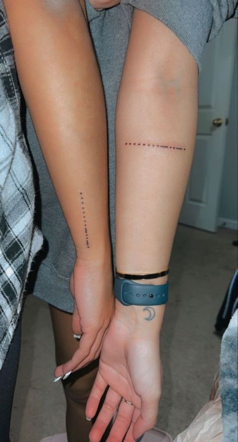 Sisters Morse Code Tattoo, Sister In Morse Code Tattoo, Best Friend Morse Code Tattoo, Morse Code Couple Tattoo, I Am Strong Morse Code Tattoo, Code Morse Tattoo, Moris Code Tattoo Ideas, I Love You Morse Code Tattoo, Sister Morse Code Tattoo