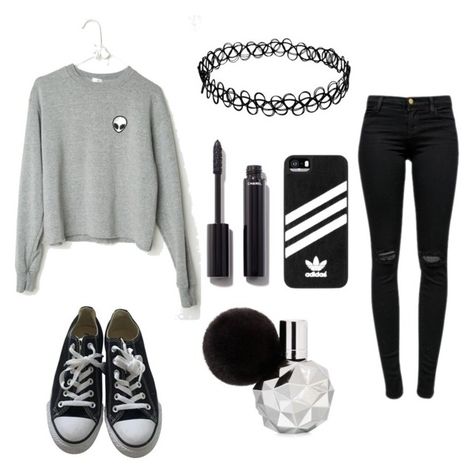 "TUMBLR OUTFIT #13" by dellxmller ❤ liked on Polyvore featuring J Brand, Converse, adidas and Chanel Chanel Outfit, Adidas Shoes Women, Tumblr Outfits, Tumblr Fashion, Outfit Goals, Outfits Casuales, Outfits For Teens, Teen Fashion, Adidas Women