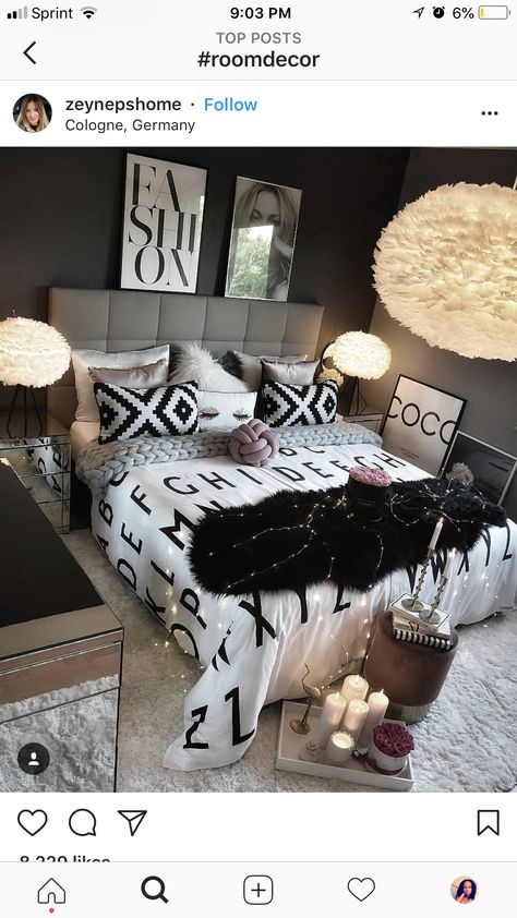 Girl Modern Bedroom, Rooms Inspiration, Modern Bedroom Ideas, White Bedroom Design, Modern Luxury Bedroom, Cute Bedroom Ideas, Apartment Decor Inspiration, Teen Bedroom Decor, Luxury Rooms