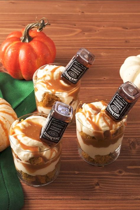 Dessert Pumpkin Recipes, Alcohol Infused Cupcakes, Boozy Baking, Desserts Pumpkin, Dessert Pumpkin, Boozy Cupcakes, Alcoholic Desserts, Boozy Desserts, Trifle Recipe