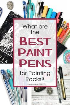 Rock Painting Supplies, Paint Pens For Rocks, Rock Painting Tutorial, Painted Rock Animals, Stone Art Painting, Best Paint, Painted Rocks Kids, Painted Rocks Craft, Painted Rocks Diy