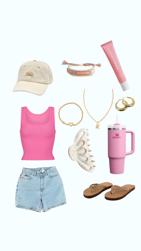 Sorority Girl Outfit, Beachy Summer Aesthetic, Sorority Girls Outfit, Red Ribbon Week, Beachy Summer, Cali Girl, Sorority Girl, Vsco Girl, Red Ribbon