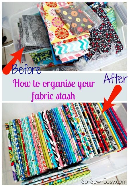 Neat way to fold and organise fabric - So Sew Easy Sewing Room Storage, Sewing Storage, Sewing Room Organization, Quilting Room, Sewing Space, Sew Ins, Beginner Sewing Projects Easy, Organize Fabric, How To Fold