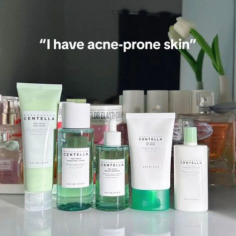 #affiliate Self Renewal on Instagram: "CENTELLA products for acne prone skin  #skincarrdaily #skincare #skincareproducts #koreanskincare #koreanproducts #sensitive #centel… in 2024 | Acne prone, Acne prone skin, Korean skincare Centella Skincare, Products For Clear Skin, Products For Acne Prone Skin, Skincare Organiser, Products For Acne, Skin Korean, Korean Skin Care Secrets, Acne Prone Skin Care, Basic Skin Care Routine