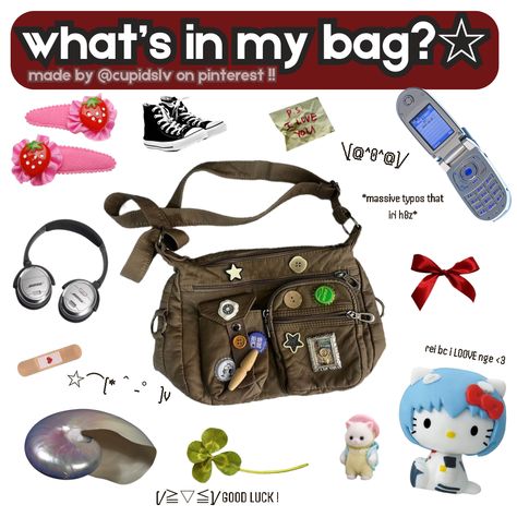 i rlly want a messenger bag like the one in the picture but this is pretty much what i like to carry around! i rlly like to bring hand cream w me to places tho...i forgot that o(≧口≦)o #boyblogger Messenger Bag Ideas, What's In My Messenger Bag, Messenger Bag With Pins, Messenger Bag Aesthetic, Messanger Bag, What's In My Bag, Inside My Bag, In My Bag, What In My Bag