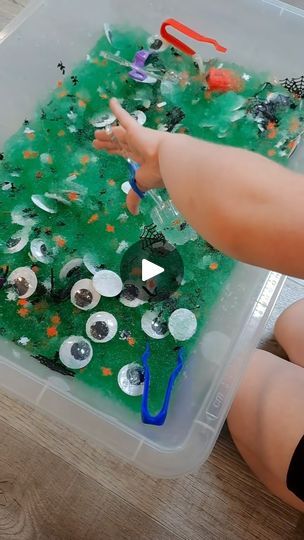 1.3K views · 1.3K reactions | Sensory Bin - get ready for some spooky sensory fun! 👻 

Our Halloween Goo Sensory Bin is perfect for little hands to explore textures, colours, and creativity! 🎃🖐️ 

Sensory play helps with fine motor skills, focus, and imagination. Try it out for hours of messy fun! 

#learningthroughplay #sensorybin #sensoryplay #sensoryplayideas #sensoryactivity #education #earlylearning #earlyyearsideas #eyfsteacher | YPO Halloween Toddler Sensory, Halloween Sensory Bin Preschool, Halloween Crafts Preschool, Halloween Sensory, Toddler Sensory, Toddler Halloween, Sensory Bins, Learning Through Play, Sensory Activities