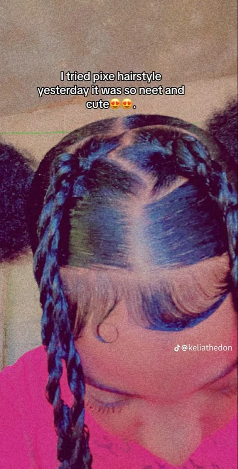 Pretty Braided Hairstyles Simple, Edges Tut, Skl Hairstyles, Easy Hairstyle Video, Hairstyle Natural Hair, Natural Hair Bun, Hair Bun Styles, Pink And Black Hair, Cute Natural Hairstyles