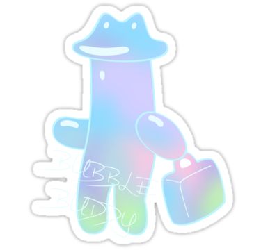 Bubble Buddy, Tumblr Png, Famous Tattoo Artists, Iphone Stickers, Tumblr Stickers, Hydroflask Stickers, Meme Stickers, Sticker Patches, A Character