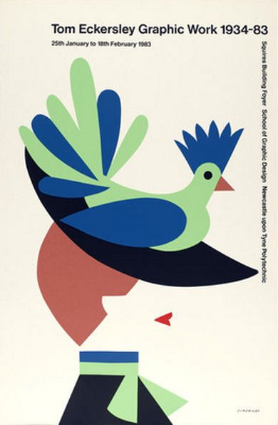 Tom Eckersley. 1983 Tom Eckersley, English Posters, Graphic Work, Art Exhibition Posters, Cover Ideas, Vintage Graphic Design, Communication Design, Exhibition Poster, Vintage Graphics