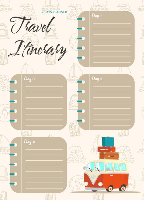 An easy-to-edit itinerary template for Google Docs. Itenary Template, Travel Itenary Template, Itinerary Template Free, Vacation Calendar, Trip Planning Template, Vacation Itinerary Template, Vacation Planner Template, Travel Itinerary Planner, Travel Planner Template