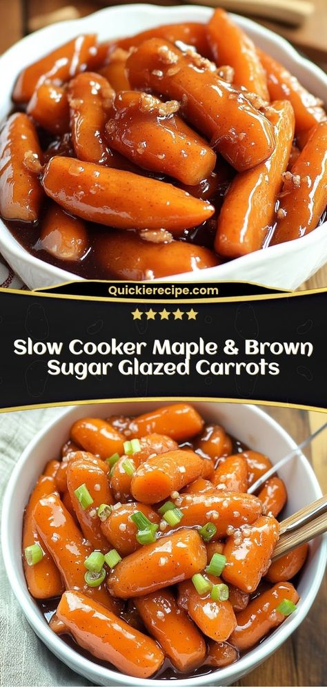 Dive into the sweet and savory delight of these Slow Cooker Maple & Brown Sugar Glazed Carrots, a perfect complement to your festive meals. Ingredients • 2 pounds baby carrots. • ½ teaspoon salt. • ½ teaspoon ground cinnamon. Transform ordinary carrots into a holiday sensation with this slow-cooker glazed carrots recipe, perfect for festive gatherings. Crockpot Candied Baby Carrots, Sweet Carrots Brown Sugar Crockpot, Slow Cooker Glazed Baby Carrots, Maple Glazed Carrots Crockpot, Sweet Glazed Carrots Recipe Crockpot, Crock Pot Candied Carrots, Carmelized Carrots Crockpot, Crockpot Carrots Maple Syrup, Instapot Carrots Brown Sugar