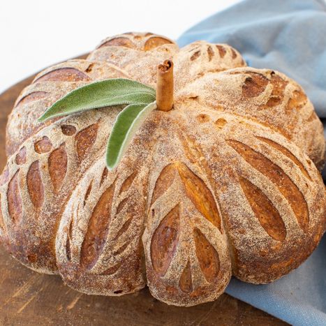 Bread In Shape Of Pumpkin, Artisan Pumpkin Bread, Pumpkin Shaped Bread Recipe, Sourdough Bread Pumpkin Shape, Bread Shaped Like Pumpkins, Pumpkin Shaped Sourdough Bread, Bread Shapes Ideas, Pumpkin Shaped Bread, Mill Flour