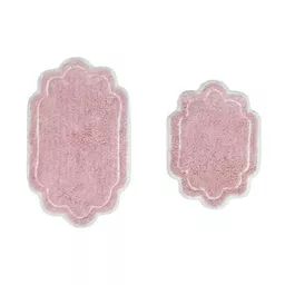 Ess Ess Exports Allure Bath Rug | Wayfair North America Pink Bathroom Rugs, Platinum Credit Card, Cotton Bath Rug, Bath Mat Sets, Trendy Bathroom, Pink Bathroom, Bath Rugs Sets, Solid Color Backgrounds, Rug Sets