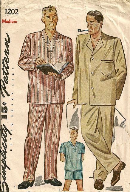 Draped Blouse Pattern, Pajama Set Pattern, Vintage Sleepwear, Pattern Magic, Fashion 30s, Short Pajamas, Pajama Pattern, Vintage Mens Fashion, Anne Frank