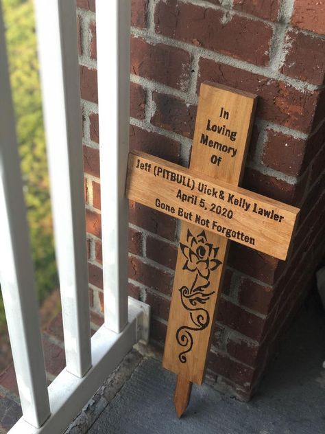 Headstone Decorations, Clothespin Cross, Headstones Decorations, Memorial Cross, Grave Markers, Christian Posters, Wood Crosses, Wood Burner, Grave Marker