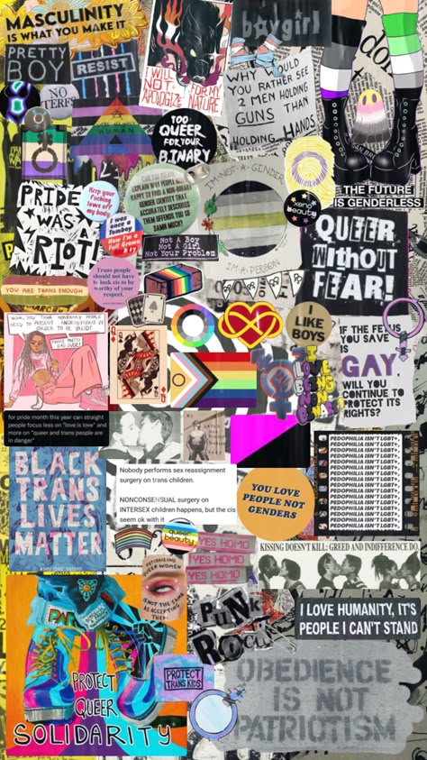 Trans Collage, Queer Collage, Queer Posters, Lgbtq Equality, Weird Names, Posters Wallpaper, Freedom Of Choice, Change Is Coming, Learn To Live