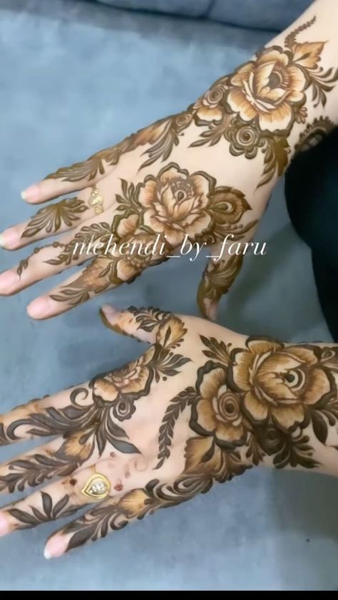 Saudi Arabia Mehendi Designs, Thick Mehandi Designs, Kafif Design, Beautiful Mehndi Designs, Rajasthani Mehndi Designs, Khafif Mehndi Design, Legs Mehndi Design, Mehndi Designs Bridal Hands, Rose Mehndi Designs