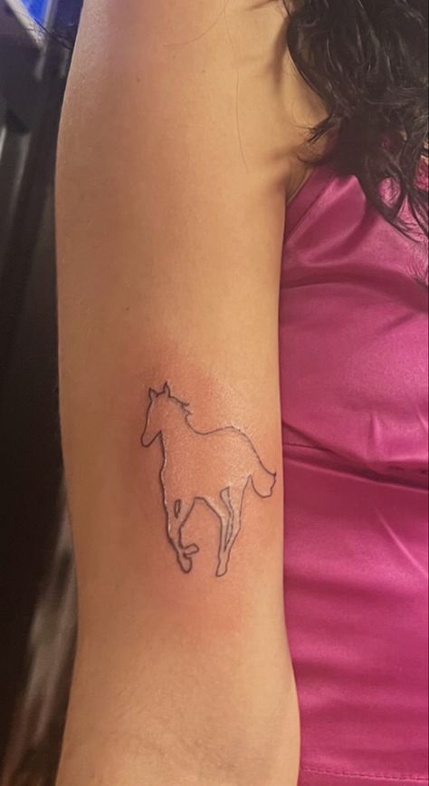 White Pony Tattoo, Deftones Tattoo, Pony Tattoo, My Little Pony Tattoo, Deftones White Pony, Emo Tattoos, Sick Tattoo, Hair Color Brown, Brown Hairstyles