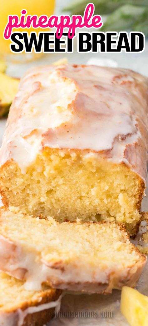 Pineapple Bread, Pineapple Desserts, Nutrition Food, Pineapple Recipes, Quick Bread Recipes, Bread Recipes Sweet, Crushed Pineapple, Sweet Bread, 140 Pounds