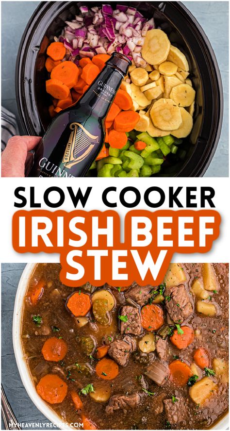 Stew In The Crockpot, Slow Cooker Irish Beef Stew, Irish Dinner Recipes, Food For Winter, Irish Beef Stew Recipe, The Best Beef Stew, Best Beef Stew, Irish Stew Recipe, Irish Recipes Authentic