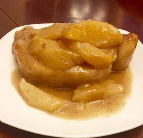 Apple Pork Chops With Cider Gravy Recipe Gravy For Pork, Pork Main Dishes, Apple Cider Gravy, Pork Apples, Cider Gravy, Apple Cider Pork, Pork Sauce, Apple Pork, Apple Pork Chops