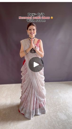 234K views · 19K reactions | This Navratri try this drape with a saree 🩶

Embracing elegance in this stunning grey saree . The soft, flowy fabric drapes like a dream, giving it a graceful and effortless vibe. Perfect for any occasion, it brings out a subtle sophistication while keeping things light and comfortable. Sometimes, simplicity speaks louder than anything else, and this saree does just that . 

Received this saree from @vividbynupur 

Check their page @vividbynupur for more such stunning collection.

I am attaching the link of website you can buy directly from this 👇🏻
https://vividbynupur.com/ | Heena Gehani | Archana Gore · Jhume Re Gori - Gangubai Kathiawadi Draping Idea, Saree Draping Ideas, Gangubai Kathiawadi, Draping Ideas, Draping Styles, Saree Draping Styles, Grey Saree, Saree Draping, Draping Fashion