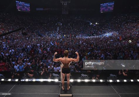 Conor McGregor steps onto the scale during the UFC 189 weigh-in inside MGM Grand Garden Arena on July 10, 2015 in Las Vegas, Nevada. Conor Mcgregor Hairstyle, Conor Mcgregor Wallpaper, Mcgregor Wallpapers, Connor Mcgregor, Notorious Conor Mcgregor, Grand Garden, Mgm Grand, Nba Wallpapers, Conor Mcgregor