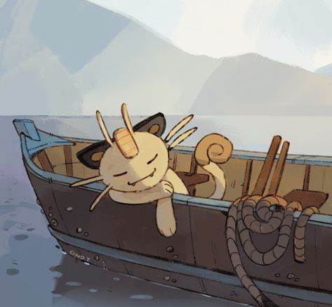 Cindy (@pigeoncindy_) / Twitter Pokemon Meowth, Cat Pokemon, Cute Pokemon Art, Pokemon Painting, Pokemon Team, Pokemon Fanart, Pokemon Universe, Pokémon Stuff, Pokemon Images