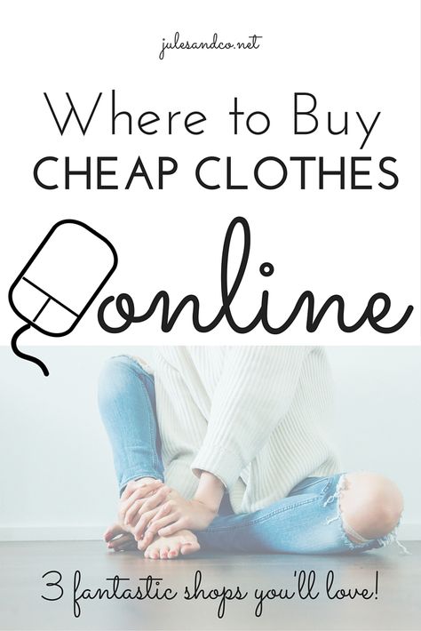 Where to Buy Cheap Clothes Online | 3 fantastic online clothing shops you'll love! Save cash and stretch your clothing budget with these tips. | julesandco.net Where To Buy Cheap Clothes, Budget Outfits, Wardrobe Makeover, Cheap Shopping, Buy Clothes Online, Clothing Shops, Cheap Clothes Online, Dresses Casual Fall, New Rock