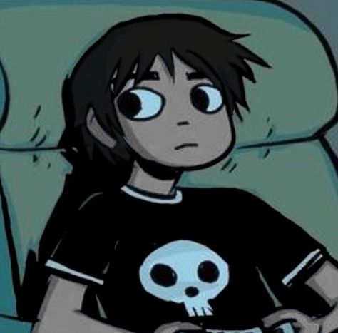 (emo boi) Punk Cartoon, Scott Pilgrim Comic, Scott Pilgrim Vs. The World, Vs The World, Creative Profile Picture, Scott Pilgrim, Cartoon Icons, Vintage Cartoon, Funny Anime Pics