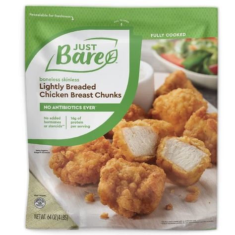 just bare chicken breast chunks Lightly Breaded Chicken, Breaded Chicken Strips, Spicy Chicken Breast, Costco Chicken, Frozen Chicken Nuggets, Costco Meals, Breaded Chicken Breast, Frozen Meat, Chicken Bites