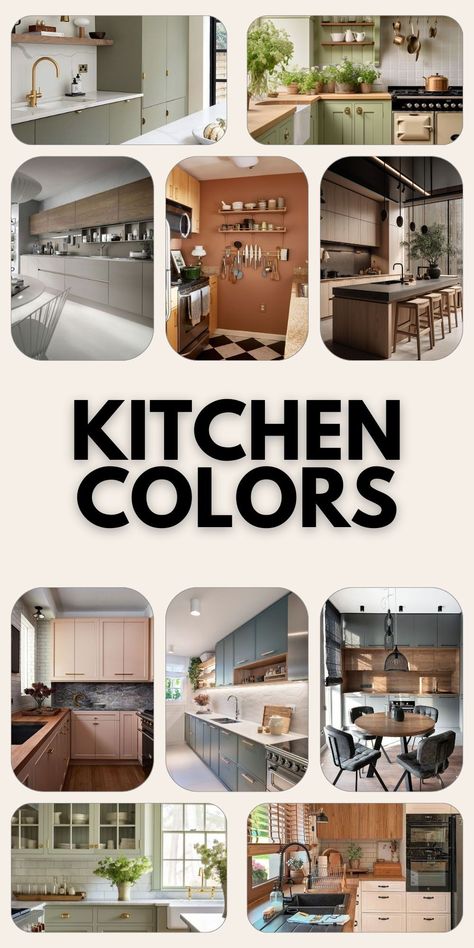 Step into 2024's kitchen color trends, blending comfort with style. Discover how the right color scheme can transform your kitchen into a modern sanctuary for family gatherings and gourmet adventures Kitchen Interior Color Scheme, Kitchen Design Color Scheme, Kitchen Designs 2024, Kitchen Pallet Ideas Colour Palettes, Popular Kitchen Color Combinations, Color Schemes For Kitchens, Kitchen Color Scheme Ideas, Kitchen Colors For Walls, Kitchens 2024