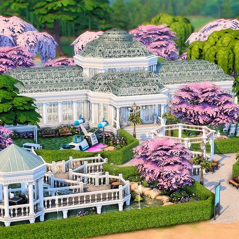 Willow Creek Renovation, Sims In Bloom Base Game, Sims Garden, Sims 4 Wedding Venue Lot, Sims 4 Magnolia Blossom Park, The Sims 4 Wedding Lot, Sims 4 Botanical Garden, Newcrest Park Sims 4, Girly Games