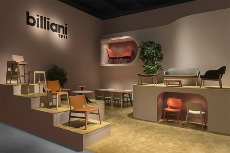 Furniture Stand Exhibition, Furniture Display Showroom, Showroom Interior Design Concept Stores, Furniture Exhibition Design, Furniture Store Interior Design, Furniture Store Display, Furniture Store Interior, Chair Showroom, Scale Architecture