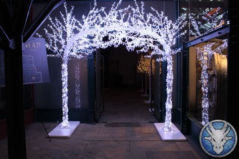 LED Crystal Archway | Event Prop Hire Santa's Grotto, Winter Wonderland-party, Medieval Theme, Ice Party, Winter Wonderland Decorations, Prom Themes, Winter Wonderland Baby Shower, Winter Wonderland Theme, Event Props