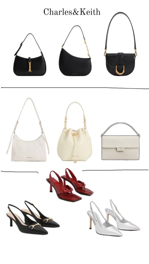 C&K bag shoe Charles And Keith Bags, Charles And Keith, Charles Keith, Bags Shoes, Unique Style, Ootd