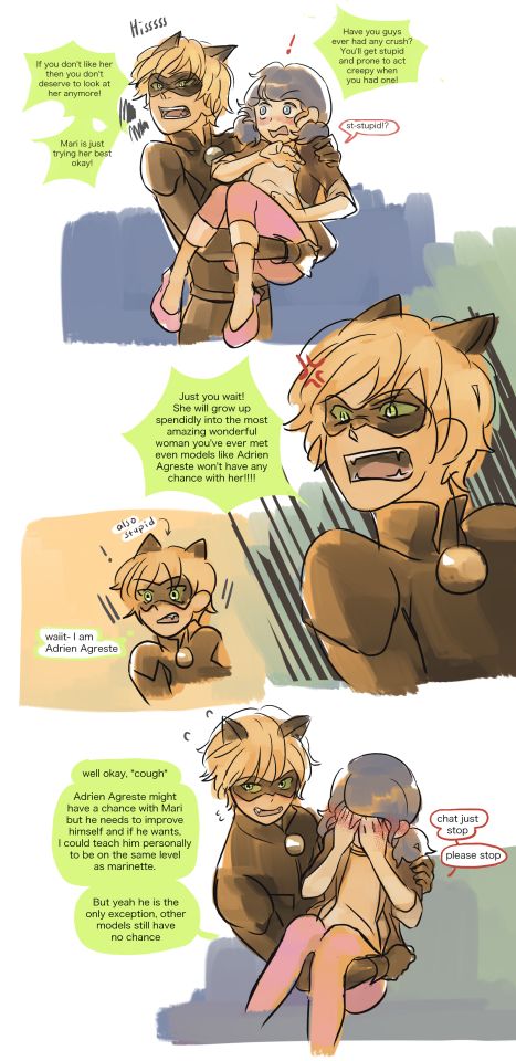 Marichat, chat noir defending mari from malicious comments. so yt recommended me a video and i thought it will just be a harmless crack montage of mari doing questionable stuffs. but it wasnt a... Ladybug X Chat Noir Comic, Cute Comics Miraculous, Mari Chat Comic, Marichat Comic Cute, Miraculous Ladybug Comic Marichat, Marichat Fanfiction, Miraculous Fanfiction, Chat Noir Wallpaper, Marichat Comic