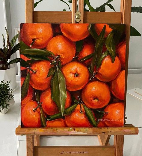 Food Painting Acrylic, Fruit Painting Acrylic, Gouache Fruit, Oranges Painting, Oil Painting Fruit, Fruit Art Drawings, Colored Pencil Art Projects, Natural Form Art, Acrylic Art Projects