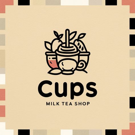 Just a cup of milk tea and a whole lot of logo design dreams 💭🥛 #TeaAddict #LogoLife #SipAndCreate #logo #logos #graphic #graphicdesign #graphicdesigner #shoplogo #logodesigner #art #logodesigns #icon Milktea Logo Ideas, Logo Design Milk Tea, Milktea Logo, Milk Logo Design Ideas, Milk Tea Tagline, Coffee And Milktea Logo, Tea Logo, Of Logo Design, Cup Of Milk