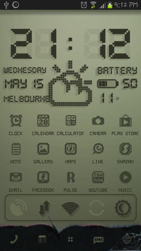 Oppa noobie style (õ_ó): Android Custom launcher with Liquid Crystal Display (LCD) theme Phone Theme Ideas Android, Android Customization, Theme Launcher, Retro Display, Themes For Mobile, Phone Customization, Retro Tech, Liquid Crystal Display, Pixel Art Background